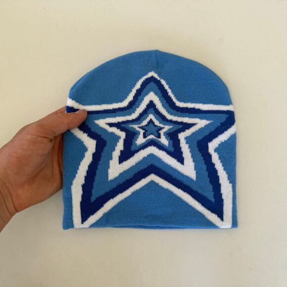 Y2k 2000s blue star beanie - Picture 6 of 7